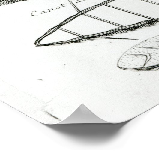 イロコイのカヌー ポスター (角)