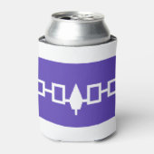 イロコイ先住民アメリカ国旗 缶クーラー (缶正面)