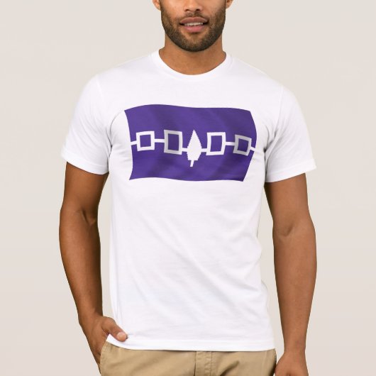 イロコイ連邦の旗のTシャツ Tシャツ (正面)