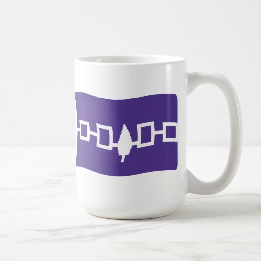 イロコイ連邦国旗のマグカップ コーヒーマグカップ (右)