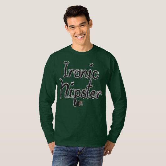 イロニック・ヒップスター Tシャツ (正面フル)