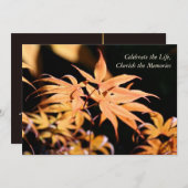 イロハカエデ1 お別れの会 記念式典 招待状 (正面/裏面)