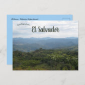 イロバスコ、カバニャエルサルバドールのマウンテンビュー ポストカード (正面/裏面)