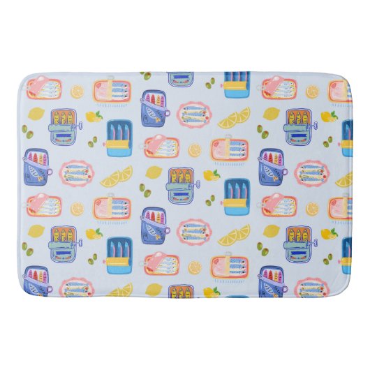 イワシとレモン バスマット (正面)
