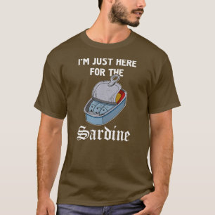 イワシのアンチョビ缶魚料理 Tシャツ