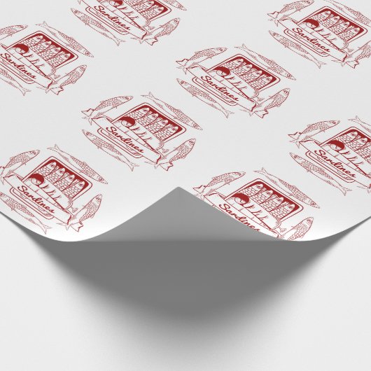 イワシのアーポップ・アートのト ラッピングペーパー (角)