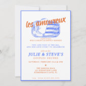 イワシのカップルがシャワーを浴びる2匹の魚が少ない 招待状 (正面)