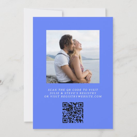 イワシのカップルがシャワーを浴びる2匹の魚が少ない 招待状 (裏面)