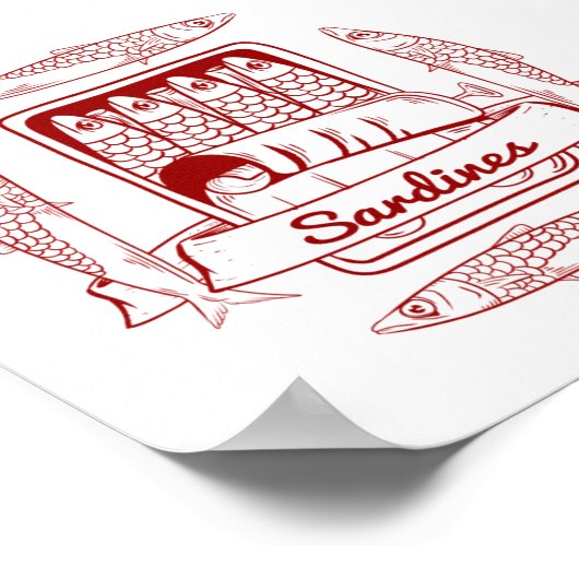 イワシのスズ ポスター (角)