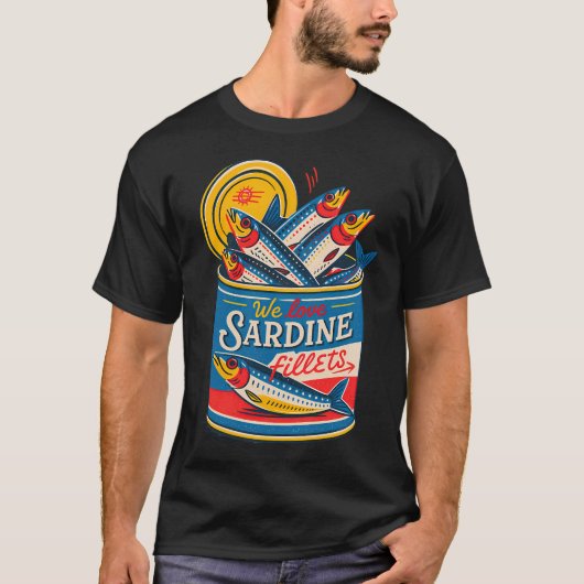 イワシのフィレポスター Tシャツ (正面)