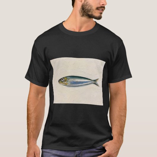 イワシの油絵 Tシャツ (正面)