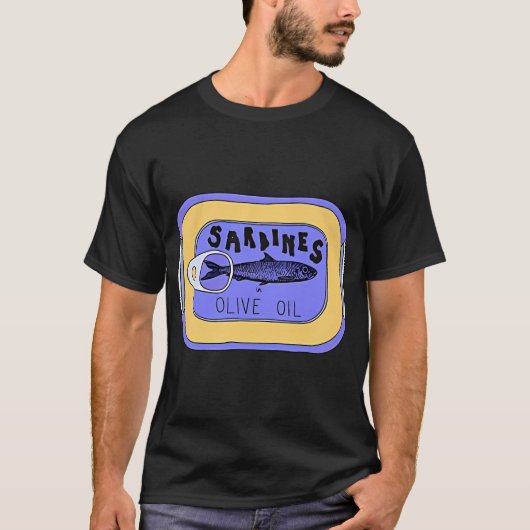 イワシの缶詰 Tシャツ (正面)