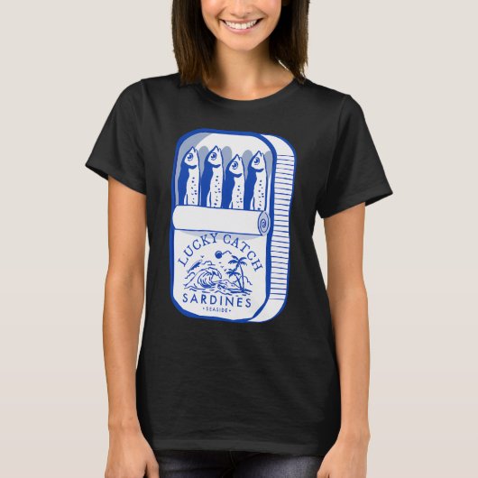 イワシの缶詰 Tシャツ (正面)