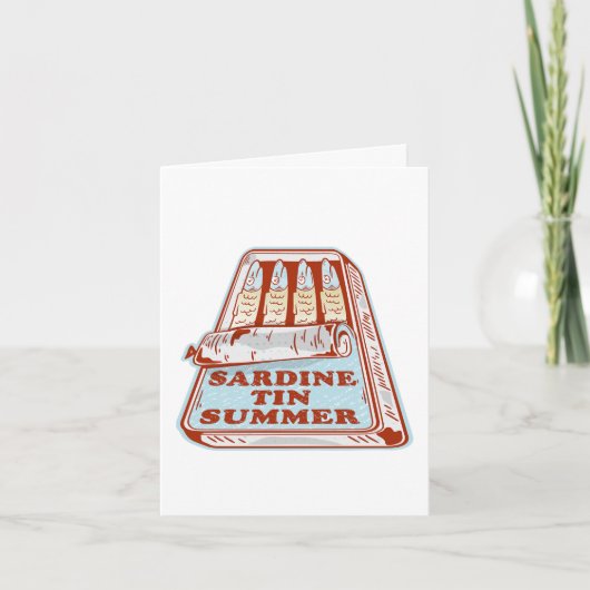 イワシの錫の夏 カード (正面)