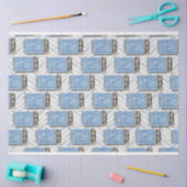 イワシの青い缶切り 薄葉紙 (クラフト)