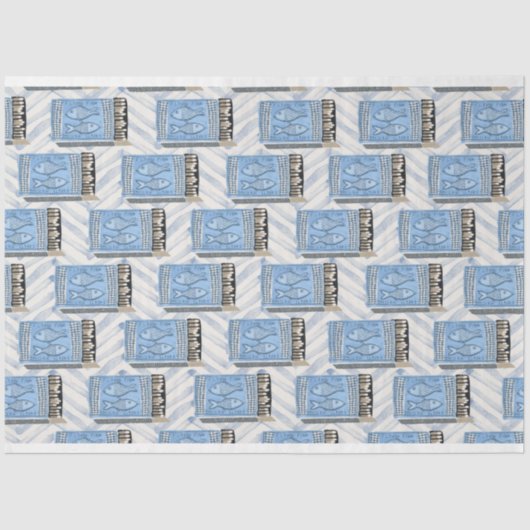 イワシの青い缶切り 薄葉紙 (正面)