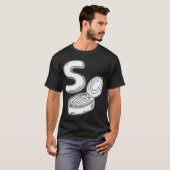 イワシのSのイラスト Tシャツ (正面フル)