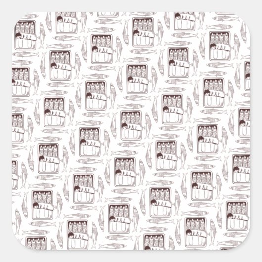 イワシはトランスをパターン化できる スクエアシール (正面)