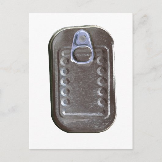 イワシを食べる ポストカード (正面)