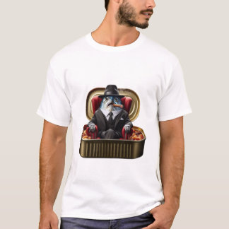 イワシマフィアのボス ドン・フィッシュ教父の雰囲気 Tシャツ