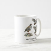 イワシャコ ,Alectoris Graeca 狩猟 鳥 コーヒーマグカップ (正面右)