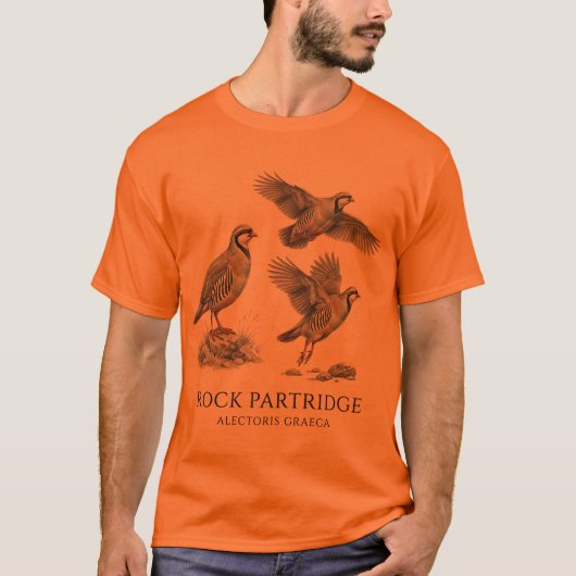 イワシャコ ,Alectoris Graeca 狩猟 鳥 Tシャツ (正面)