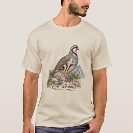 イワシャコ ,Alectoris Graeca 狩猟 鳥 Tシャツ (正面)