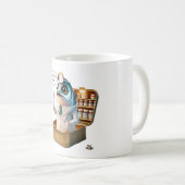 イワシ博士のオシャレな海洋パンデザイン コーヒーマグカップ (正面右)