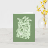 イワシ塩辛スナックの錫 カード (黄色い花)