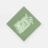 イワシ塩辛スナックの錫 スタンダードランチョンナプキン (角)