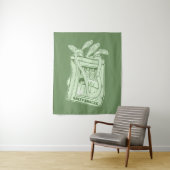 イワシ塩辛スナックの錫 タペストリー (インサイチュ)