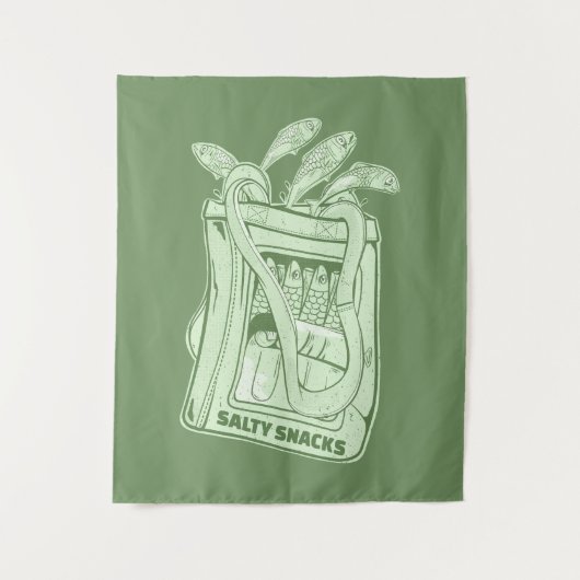 イワシ塩辛スナックの錫 タペストリー (正面)