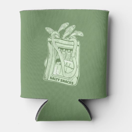 イワシ塩辛スナックの錫 缶クーラー (正面)