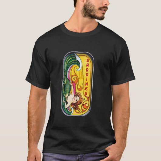 イワシ好き 缶詰めの魚好き Tシャツ (正面)