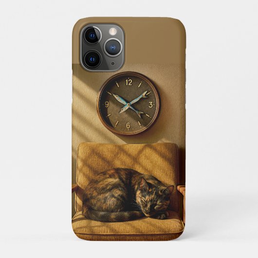 イワシ時計の夢の時間 - 超現実的な猫のアート Case-Mate iPhoneケース (裏)