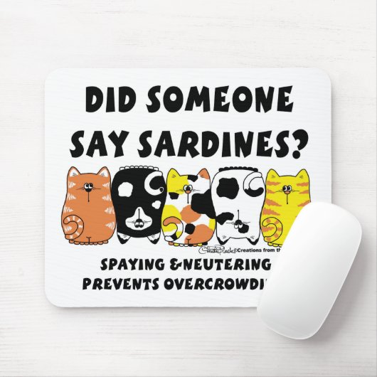 イワシ猫 マウスパッド (マウス)