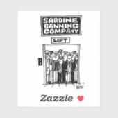 イワシ缶詰工場でエレベーターを持ち上げる。おもしろい シール (シート)