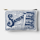 イワシ缶詰魚漁師コア アクセサリーポーチ (正面)