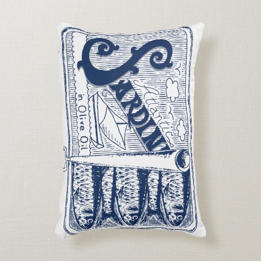 イワシ缶魚釣り人の美学 アクセントクッション (正面(垂直))