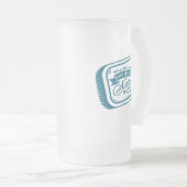 イワシ釣り独身最後の夜 ヴィンテージ 海事 フロストグラスビールジョッキ (正面右)