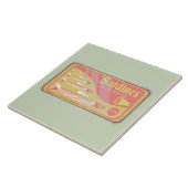 イワシ錫レトロポスタースタイル タイル (側面)