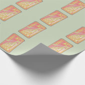 イワシ錫レトロポスタースタイル ラッピングペーパー (角)