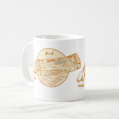 イワシ風味のチューインガムおもしろい魚 コーヒーマグカップ (正面左)