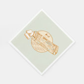 イワシ風味のチューインガムおもしろい魚 スタンダードランチョンナプキン (角)