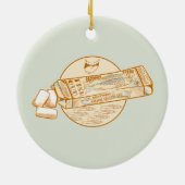 イワシ風味のチューインガムおもしろい魚 セラミックオーナメント (裏面)