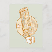 イワシ風味のチューインガムおもしろい魚 ポストカード (正面)