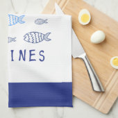 イワシ キッチンタオル (四つ折り)