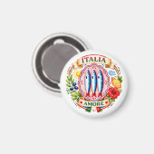 イワシ ソーシャル クラブ イタリアの夏のパーティー マグネット (正面/裏面)