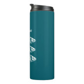 イワシ – ハワイアン – フィッシャーマンコア – ティール(緑がかった色) タンブラー (回転右)