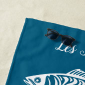 イワシ – ブルーハワイアン ビーチタオル (インサイチュ)